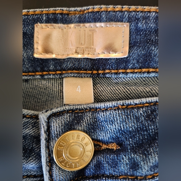 Kut from the Kloth High-Rise "Rosa" Ankle Vintage Straight Jeans, new size 4 - Picture 11 of 12